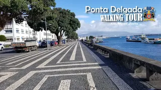 Walking Tour of Ponta Delgada along the bay -  São Miguel Azores Ponta Delgada #travel #walkingtour