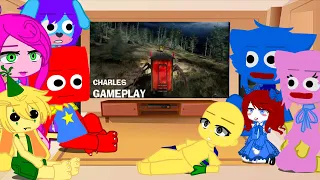 Poppy Playtime React To Playing As Charles to Hunt Player & Free Roam II Choo Choo Charles II My AU