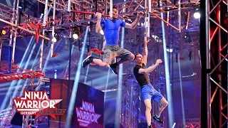 Rainer Leiber vs. Marian Lotze: Schock bei der Ring-Jagd! | Ninja Warrior Germany Allstars 2021