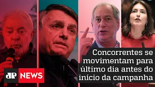 Lula vai à USP e Bolsonaro participa de evento no Palácio; confira a agenda dos candidatos