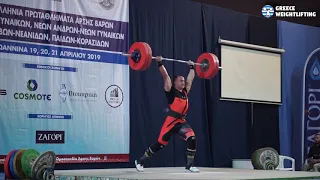 Men 81kg - 2019 Greek Weightlifting Championship