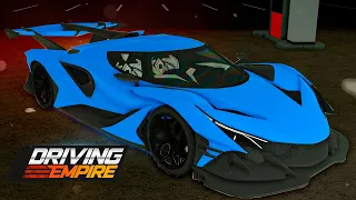 THE VIP CAR IN DRIVING EMPIRE IS ONE OF TGHE BEST CIRCUIT CARS (APOLLO IE)