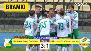 tv.nsk.pl [bramki] MKS Świt Nowy Dwór Maz. - KS Lechia 1923 Tomaszów Maz. 3:1 (2:0) 2024-05-10 17:00