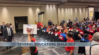 Pro-Palestine educators walk out of Jill Biden speech in Mesa