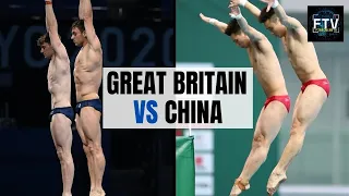 Who nailed it? Tom Daley & Matty Lee VS Chen Aisen & Yue Lin's Synchronised Diving 10m | #Shorts