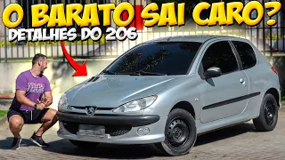 QUAIS SÃO OS PROBLEMAS do PEUGEOT 206? FOI UM PÉSSIMO NEGÓCIO?😱 #3