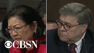 Sen. Mazie Hirono to Barr: "You knew you lied"