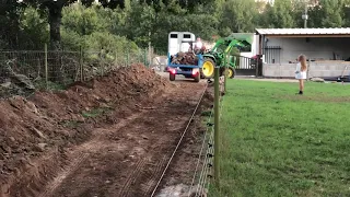 Micro tracteur avec remorque