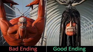 Colossal Titan vs 1.000.000. Colossal Titans - Good Ending VS Bad Ending - The Rumbling