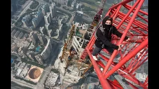 The most DANGEROUS climb Shanghai Tower 650 meters