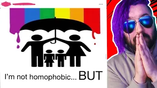 Dad “not homophobic… BUT” | r/InsaneParents
