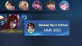 GLOBAL IRITHEL SOLO RANKED IN HIGH RANK, TIRED OF CARRYING THE TEAM❗