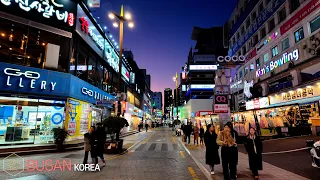 Evening walk on Seomyeon Street •[4k] Busan, Korea