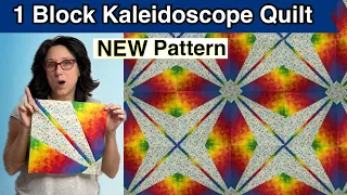 💥 KALEIDOSCOPE Quilt Block Tutorial || 2 Quilt Kaleidoscope Quilt