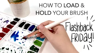 Flashback Friday - How To Properly Load And Hold Your Paint Brush