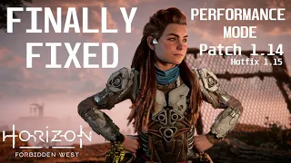 Horizon Forbidden West - Patch 1.14 - Hotfix 1.15 - Performance Mode Fixed - NO SHIMMERING ANYMORE