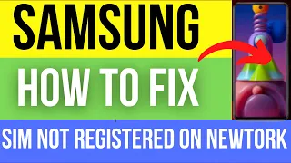 how to fix sim card not registered on network only emergency calls in samsung