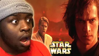 IS THIS THE BEST LIGHT SABER DUEL?!!?!?! | New Star Wars Fan REACTS to Obi-wan vs Anakin