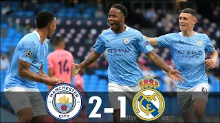 Manchester City vs Real Madrid 2-1 aggregate 4-2 full match highlights and goals