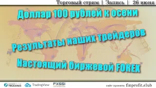 Торговый стрим | Трейдинг | Анализ рынка FOREX, FORTS, ФР | 26 июня