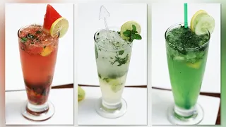 Mojito Recipe 3 Types | Virgin Mojito | Watermelon Mojito | Cucumber Mojito Refreshing Summer Recipe