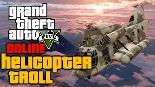 GTA V Multiplayer Funny Moment: Cargobob Helicopter Trolling (GTA Online Gameplay)