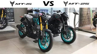 THIS IS WHEN MT-15 and MT-25 THE SAME COLOR COMPARED | 2023 Metallic Dark Grey