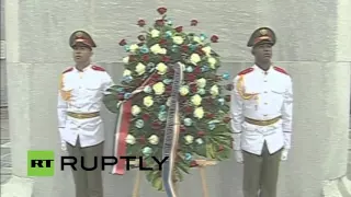 Live: Obama in Cuba wreath-laying ceremony in Havana