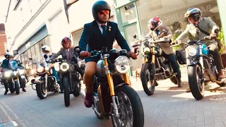 DISTINGUISHED GENTLEMAN’S RIDE DGR ALL Motorcycles from Guildford Cobbled High Street - Part 1 of 2