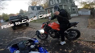 Ride to Cycle Gear in Jersey - Yamaha YZF-R1 Crossplane - Honda CB500F
