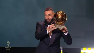 Karim Benzema wins Ballon d'Or 2022 | FULL SCENE