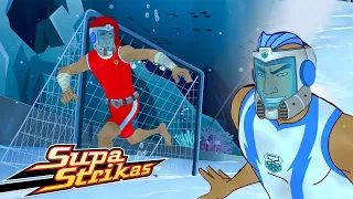 Twisting Tiger's Underwater Challenge: The Sneaky Soccer Duel | Supa Strikas Soccer | Football Video