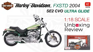 Unboxing Harley Davidson 2004 SE2 CVO Ultra Glide 1:18 scale Motorcycle (Christmas Special)  Ep-07