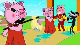 Piggy Come Back Home With Cartoon Dog, Siren Head | Roblox Piggy Animation | GV Studio