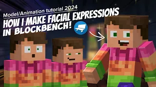 How To Make Facial Expressions For Minecraft Animations! | Blockbench Tutorial 2024