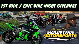 2016 kawasaki Zx10r first Ride in 2021 Five years later ? | Gsxr Giveaway | Mountain Motorsports