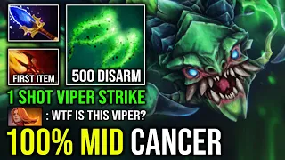 100% NEW META First Item Dagon 1 Shot Viper Strike Combo 500 AOE Disarm Aghanim Effect Dota 2