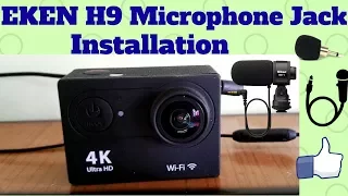 Installing 3.5mm Plug And Play Microphone jack in Eken H9 Action Camera!Easiest Method!