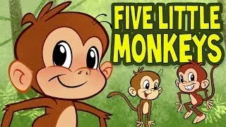Five Little Monkeys Jumping on the Bed - Animated Nursery Rhyme by The Learning Station