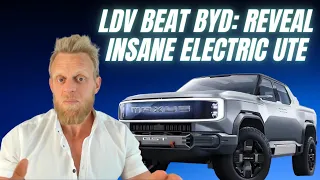 LDV reveal Australia, NZ & Thailand's first REAL electric ute / pick up