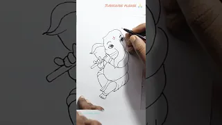 ganesh drawing for kids, ganesh drawing step by step #shorts #easy #viral #drawing #ganpati #art