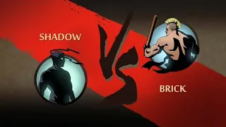 Shadow fight 2 defeating Brick Gameplay🔥🔥 #shadowfight2