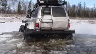 Toyota Land Cruiser 80 with Unimog axles Ноябрьский брод