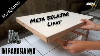 Cara membuat meja belajar lipat anak dari Kayu | how to make a folding study table DIY