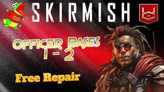 War Commander Skirmish Event Officer Bases 1-2 Free Repair.