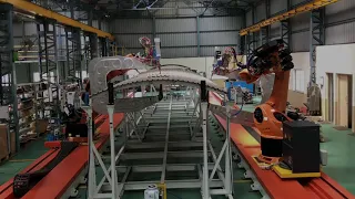 Railway Roof Spot Welding Robotic Automation