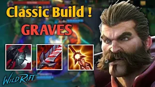 Wild Rift Classic Build GRAVES Gameplay | Build & Runes | Rank Match | MVP