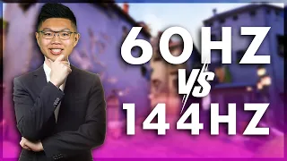 TSM WARDELL ON 60HZ VS 144HZ IN VALORANT!