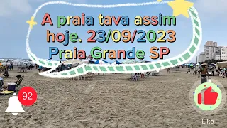 Praia da Ocian Hoje.23/09/2023.Praia Grande SP