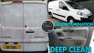 Deep cleaning a Disaster detail Citroen Dispatch Van ASMR filthy/Dirty barn find/ Decontamination